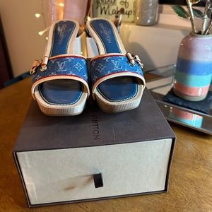Louis Vuitton Denim Heels-2000's